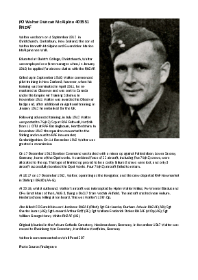 A preview of a PDF biography for McAlpine, Walter Duncan
